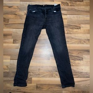 Hollister men’s black skinny jeans epic flex 34x32